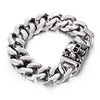 316L Titanium Steel Skull Chain Link Bracelet-Skull Bracelet-Innovato Design-Innovato Design