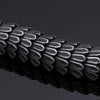 Flexible Matte Black and Silver Dragon Scale Bracelet-Bracelets-Innovato Design-Innovato Design