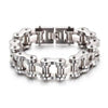 Large Biker Chain Stainless Steel Bracelet-Bracelets-Innovato Design-Silver-8.3-Innovato Design