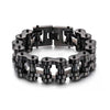 Large Biker Chain Stainless Steel Bracelet-Bracelets-Innovato Design-Black-8.3-Innovato Design