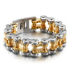 Large Biker Chain Stainless Steel Bracelet-Bracelets-Innovato Design-Gold Silver-8.3-Innovato Design