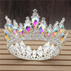 MultiColor Royal King & Queen Prom Crown-Crowns-Innovato Design-Silver AB Crystal-Innovato Design