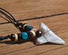 Handmade Maori Tribal Bone Choker Ceramic Shark Tooth Pendant Necklace-Necklaces-Innovato Design-Innovato Design