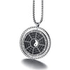 Tai Chi Yin and Yang Zodiac Stainless Steel Rotatable Necklace-Necklaces-Innovato Design-Innovato Design