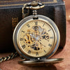 Polar Express Themed Bronze Pocket Watch with Walnut Wood Dial-Pocket Watch-Innovato Design-Innovato Design