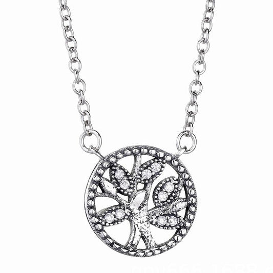 Crystal Charm Tree of Life Celtic Pendant Necklace-Necklaces-Innovato Design-Innovato Design