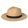 Wide Brim Vintage Fedora and Panama Hat-Hats-Innovato Design-Khaki-Innovato Design