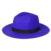 Wide Brim Vintage Fedora and Panama Hat-Hats-Innovato Design-Blue-Innovato Design