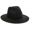 Wide Brim Vintage Fedora and Panama Hat-Hats-Innovato Design-Black 2-Innovato Design