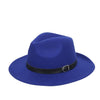 Wide Brim Vintage Fedora and Panama Hat-Hats-Innovato Design-Blue 1-Innovato Design