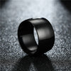 12mm Glossy Face Stainless Steel Punk Ring-Rings-Innovato Design-6-Gold-Innovato Design