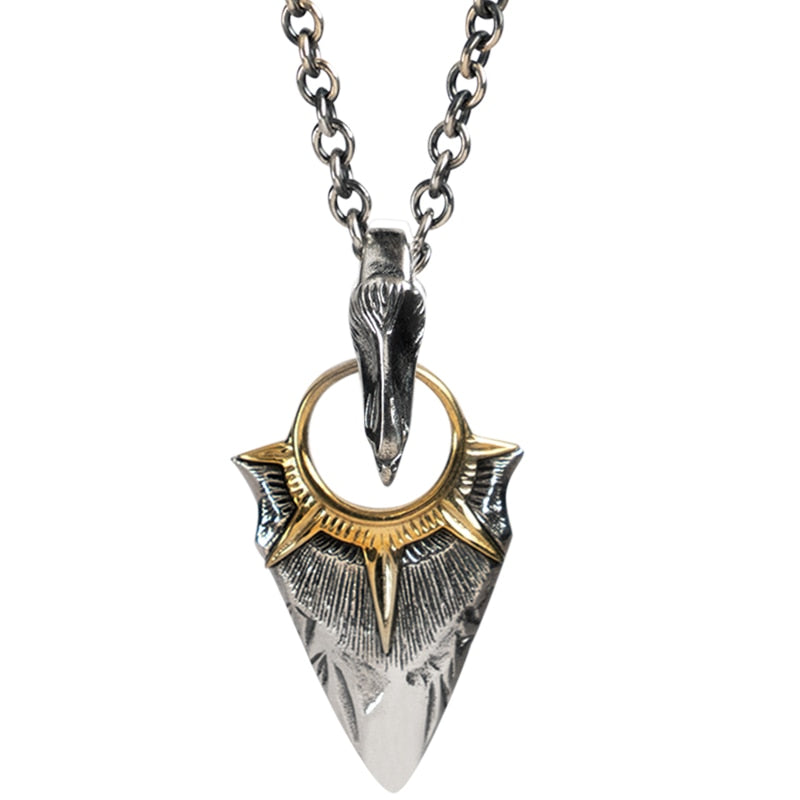 Arian Eagle Iconic Oxidized Silver Pendant PT-026