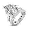Romantic Castle Cubic Zirconia Wedding Ring-Rings-Innovato Design-5-Innovato Design