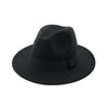 Classic Wide Brim Woolen Fedora Panama Sun Hat-Hats-Innovato Design-Army Green-Innovato Design