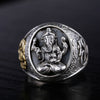 Thai Buddha Ganesha Elephant 925 Sterling Silver Vintage Punk Style Ring-Rings-Innovato Design-7-Innovato Design