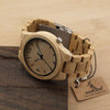Luxury Bamboo Wooden Watch with Japanese Mechanism and Quartz Display-Watches-Innovato Design-Innovato Design