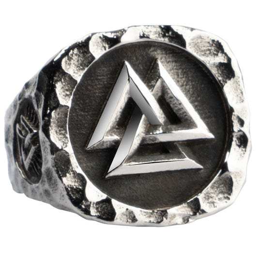 Viking Warrior Stainless Steel Vintage Punk Fashion Ring-Rings-Innovato Design-7-Innovato Design