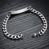Custom Text Engraving Stainless Steel Fashion Couple Chain Bracelets-Bracelets-Innovato Design-Men-Innovato Design