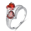 Heart Crystal and Cubic Zirconia Fashion Engagement Ring-Rings-Innovato Design-9-Red-Innovato Design