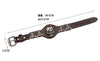 Genuine Leather Wrap Evil Skull Bracelet-Skull Bracelet-Innovato Design-Brown-Innovato Design
