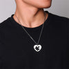 Heart Puzzle Stainless Steel Fashion Couple Necklaces-Necklaces-Innovato Design-Black-Innovato Design