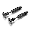 Screw Stainless Steel Fashion Punk Rock Stud Earrings-Earrings-Innovato Design-Black 2-Innovato Design