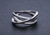 Black Spinel 925 Sterling Silver Fine Engagement Ring-Rings-Innovato Design-6-Innovato Design