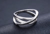 Black Spinel 925 Sterling Silver Fine Engagement Ring-Rings-Innovato Design-6-Innovato Design