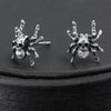 3 Pairs Skull Spider Cubic Zirconia Stainless Steel Punk Stud Earrings Set-Earrings-Innovato Design-Innovato Design