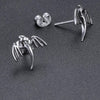 Dragon Shape Stainless Steel Punk Rock Stud Earrings-Earrings-Innovato Design-Innovato Design