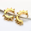 4 Pairs Spiked Rivet Round Stainless Steel Punk Stud Earrings-Earrings-Innovato Design-Innovato Design