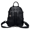 Large Capacity Luxury Designer Casual PU Leather Shoulder Bag, and Backpack-Backpacks-Innovato Design-Wine Red-Innovato Design