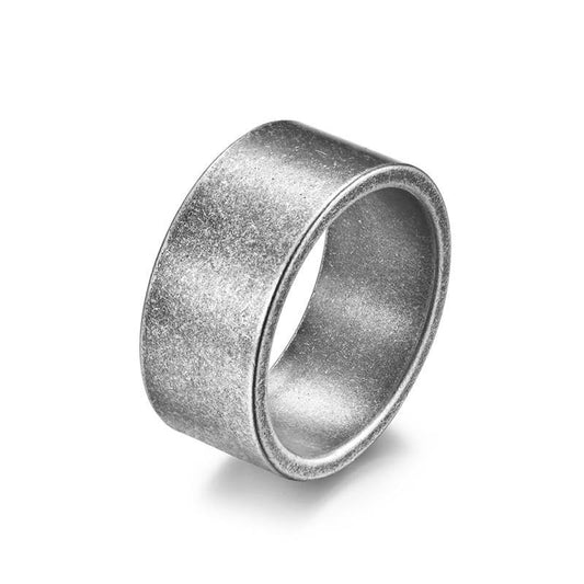 10mm Classic Stainless Steel Retro Ring-Rings-Innovato Design-Gray-7-Innovato Design