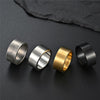 10mm Classic Stainless Steel Retro Ring-Rings-Innovato Design-Gold-7-Innovato Design