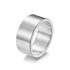 10mm Classic Stainless Steel Retro Ring-Rings-Innovato Design-Silver-7-Innovato Design