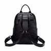 Large Capacity Vintage Leather Rucksack and Travel Backpack-Backpacks-Innovato Design-Black-Innovato Design