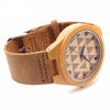 Bamboo Watches for Men and Women With Genuine Cowhide Leather Band-Watches-Innovato Design-Women-Innovato Design