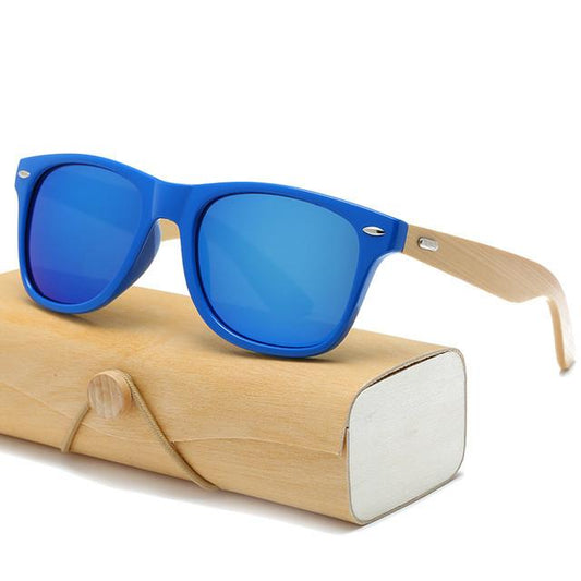 Men’s Luxury Wooden Sunglasses with Wooden Box-wooden sunglasses-Innovato Design-Sky Blue-Innovato Design