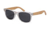 Sunglasses Polarized with Wooden Bamboo Frames Polarized-wooden sunglasses-Innovato Design-Clear grey-Innovato Design