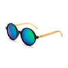 Classic Bamboo Wooden Frame Sunglasses-wooden sunglasses-Innovato Design-Blue Lens-Innovato Design