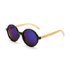 Classic Bamboo Wooden Frame Sunglasses-wooden sunglasses-Innovato Design-Purple Lens-Innovato Design
