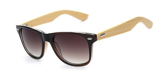 Bamboo Wooden Sunglasses for Men Polarized Original Design Hand Made Frames-wooden sunglasses-Innovato Design-Brown-Innovato Design