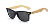 Bamboo Wooden Sunglasses for Men Polarized Original Design Hand Made Frames-wooden sunglasses-Innovato Design-Matte Black-Innovato Design
