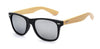Bamboo Wooden Sunglasses for Men Polarized Original Design Hand Made Frames-wooden sunglasses-Innovato Design-Silver Mirror-Innovato Design