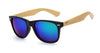 Bamboo Wooden Sunglasses for Men Polarized Original Design Hand Made Frames-wooden sunglasses-Innovato Design-Black Green Mirror-Innovato Design