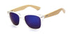 Bamboo Wooden Sunglasses for Men Polarized Original Design Hand Made Frames-wooden sunglasses-Innovato Design-Clear Blue Mirror-Innovato Design