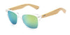 Bamboo Wooden Sunglasses for Men Polarized Original Design Hand Made Frames-wooden sunglasses-Innovato Design-Clear Gold Mirror-Innovato Design