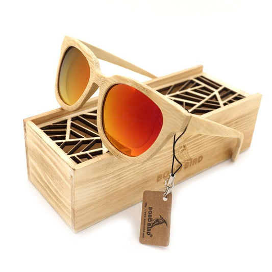 Bobo Bird Handmade Bamboo Retro Sunglasses for Men and Women-wooden sunglasses-Innovato Design-Innovato Design