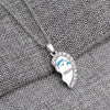 2-Piece Best Friends Heart Crystal Necklace with Dolphin Design-Necklaces-Innovato Design-Innovato Design