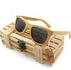 Natural Bamboo Wooden Sunglasses with Polarized Mirror Eyewear with Gift Box-wooden sunglasses-Innovato Design-Grey-Innovato Design
